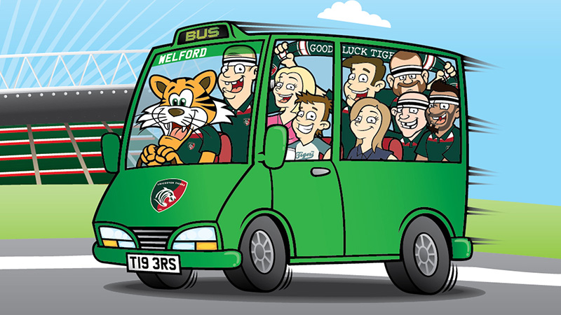 Tigers vs Northampton Saints (Loughborough Bus) 2021/22